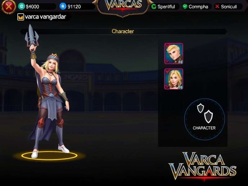 Varca Vanguards character selection screen